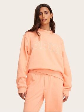 NWT Parke x Target Mockneck Pullover Sweatshirt - Peach Orange- L/XL